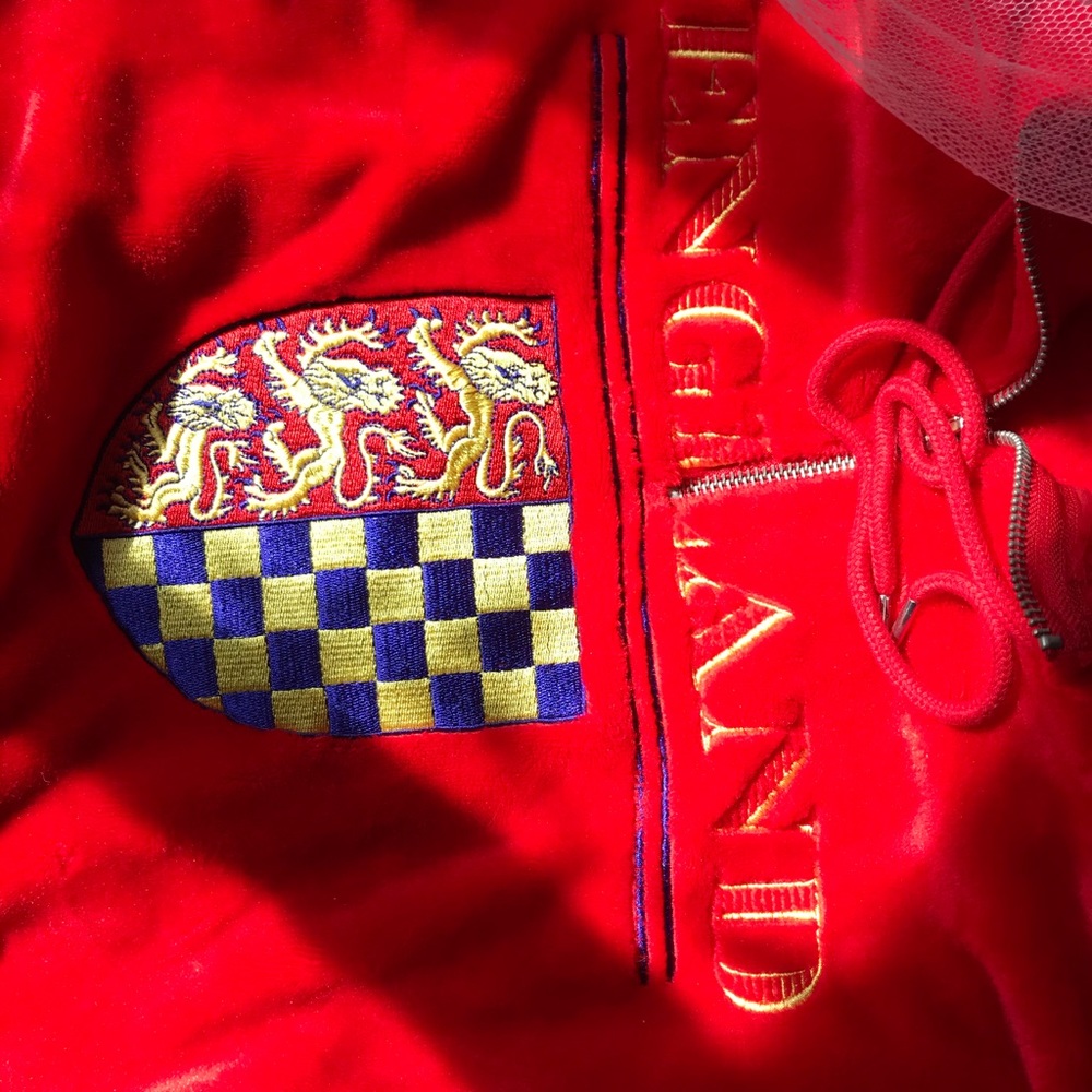 Velvety England cinched waist hoodie